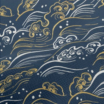 Chinese Wind Waves Performance Linen