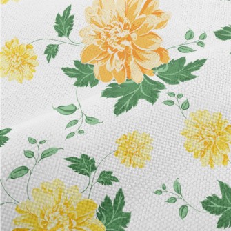 Fresh And Bright Flowers Performance Linen