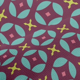 Circle Rhombus Collection Performance Linen