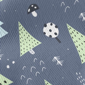 Forest Trees Mushrooms Standard Corduroy