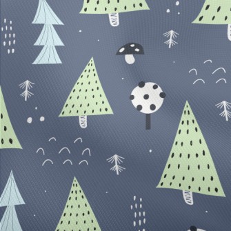 Forest Trees Mushrooms Dobby