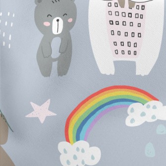 Cute Bear Family Stretch Ponte