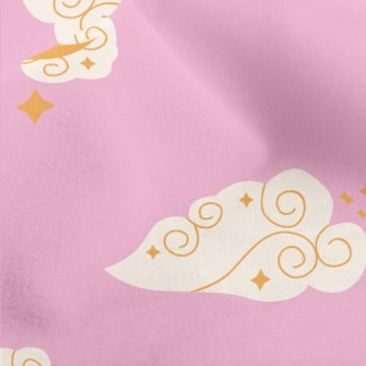 Bay Moon And Clouds Micro Fleece