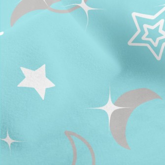 Shining Stars And Moon Micro Fleece
