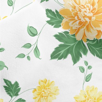 Fresh And Bright Flowers Micro Fleece