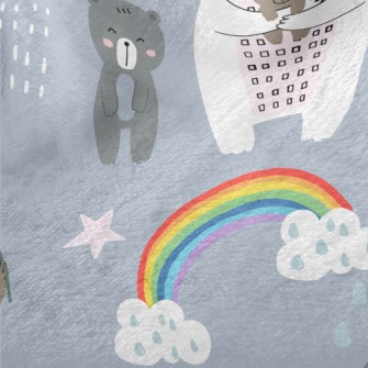 Cute Bear Family Minky