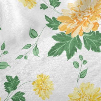 Fresh And Bright Flowers Minky