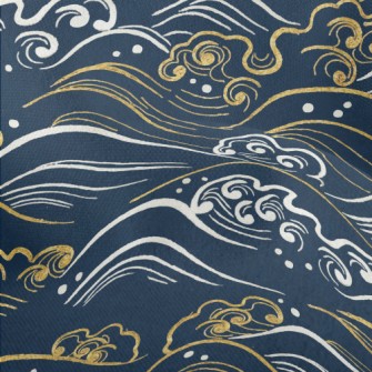 Chinese Wind Waves Lightweight Performance Linen