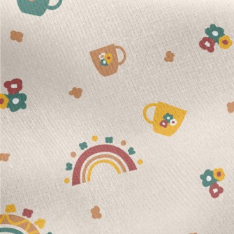 Small Rainbow Cup Jersey Backed Fleece