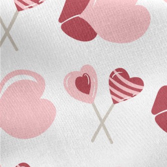 Love Lollipop Jersey Backed Fleece