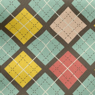 Colorful Diamond Jersey Backed Fleece