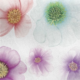 Beautiful Dazzling Flowers Jersey Backed Fleece