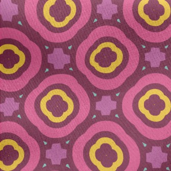 Fantastic Geometric Shapes Jersey Backed Fleece