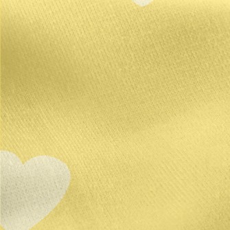 Mini Heart Jersey Backed Fleece