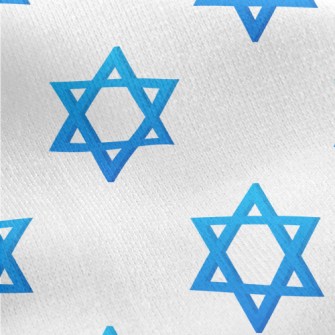 Gradient Hexagonal Star Jersey Backed Fleece