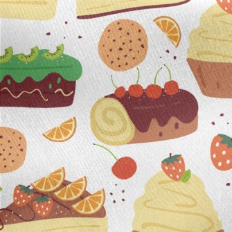 Fruit Cake Jersey Backed Fleece