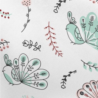 Peacock With Beautiful Tail Pongee