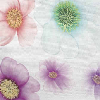 Beautiful Dazzling Flowers Pongee