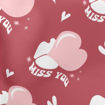 Miss You Love Lightweight Cotton Poplin