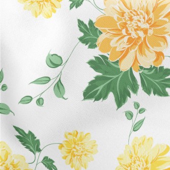 Fresh And Bright Flowers Lightweight Cotton Poplin