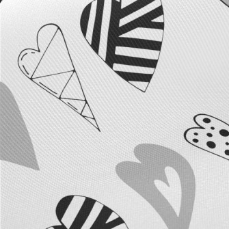Geometric Heart Midweight Cotton Poplin