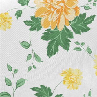 Fresh And Bright Flowers Midweight Cotton Poplin