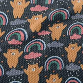 Cheers Little Brown Bear Birdseye Piqué