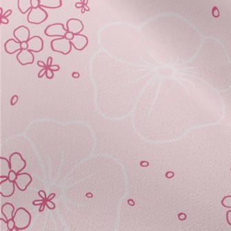 Cute Pink Flowers Chiffon