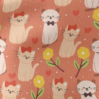 Dating Couple Cat Waterproof Canvas