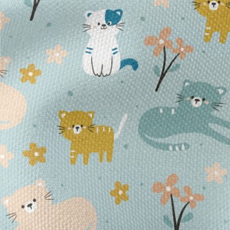 Naughty Little Cat Waterproof Canvas