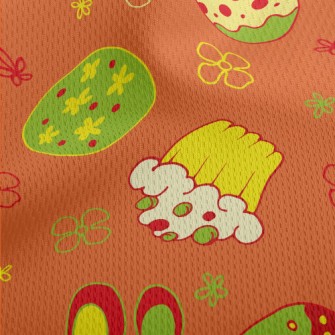 Easter Egg Bunny Athletic Mesh Flat Back