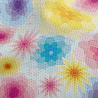 Fantasy Gorgeous Flowers Athletic Mesh Flat Back