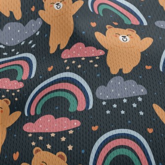 Cheers Little Brown Bear Athletic Mesh Flat Back