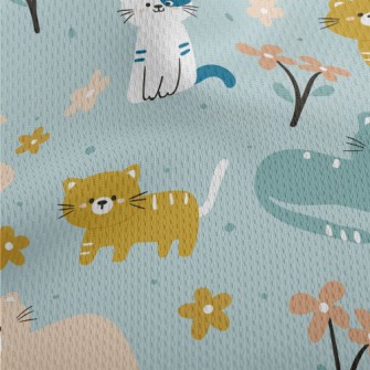 Naughty Little Cat Athletic Mesh Flat Back