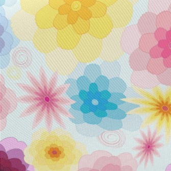 Fantasy Gorgeous Flowers Twill