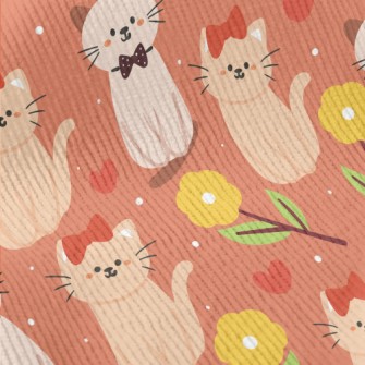 Dating Couple Cat Standard Corduroy