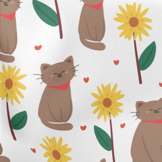 Sunflower Cat Stretch Ponte