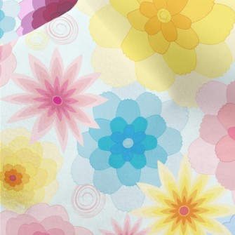 Fantasy Gorgeous Flowers Micro Fleece