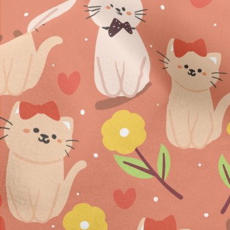 Dating Couple Cat Micro Fleece