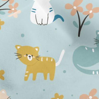 Naughty Little Cat Micro Fleece