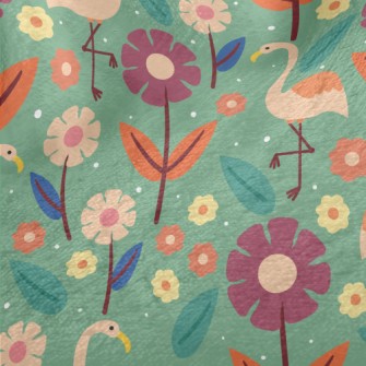 Large Flamingo Minky