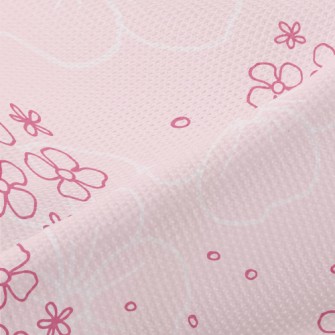 Cute Pink Flowers Piqué