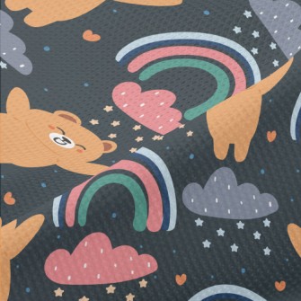 Cheers Little Brown Bear Piqué