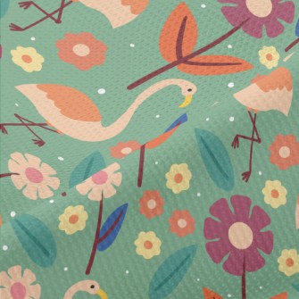 Large Flamingo Piqué
