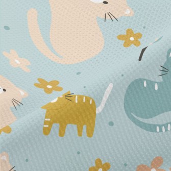 Naughty Little Cat Piqué