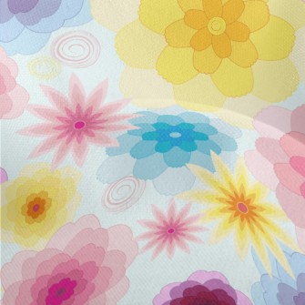 Fantasy Gorgeous Flowers Lightweight Performance Linen