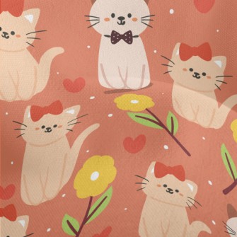 Dating Couple Cat Lightweight Performance Linen