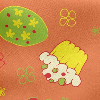 Easter Egg Bunny Jersey Backed Fleece