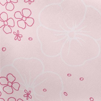 Cute Pink Flowers Pongee