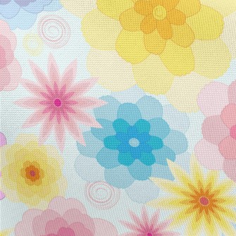 Fantasy Gorgeous Flowers Pongee